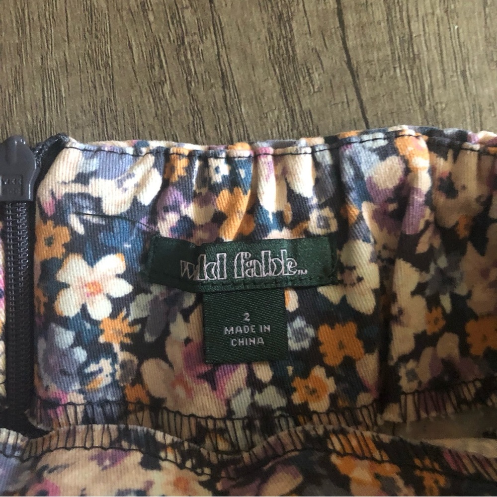 Floral Women's Skirt multicolor- size 2 - Picture 8 of 10